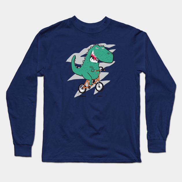 The Last BMX Bandit (T-rex) Long Sleeve T-Shirt by Jumpy